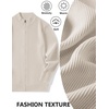 COOFANDY Mens Zip up Sweater Casual Knitted Cardigan Sweater Stand Collar | Textured Knitted, Two Deep Slanted Pockets, 2026 Fall Fashion, Soft Warm Sweater, Business Work Dress Long Sleeve Sweaters(Warm Beige)