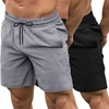 COOFANDY Mens Athletic Shorts 7″ Quick Dry Stretch Gym Workout Shorts | Classic 7 Inch Inseam, Functional Side Pockets and Back Zipper Pocket, Moisture Wicking, Active Fitness Training Sportswear(01-black/Grey)