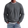 COOFANDY Mens Crewneck Sweatshirt Lightweight Casual Fall Winter Pullovers | Soft and Lightweight, Solid Color, Classic Fit, Gender-neutral, Home and Outdoor, Fall Winter(Dark Grey)