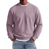 COOFANDY Mens Crewneck Sweatshirt Lightweight Casual Fall Winter Pullovers | Soft and Lightweight, Solid Color, Classic Fit, Gender-neutral, Home and Outdoor, Fall Winter(Mauve)