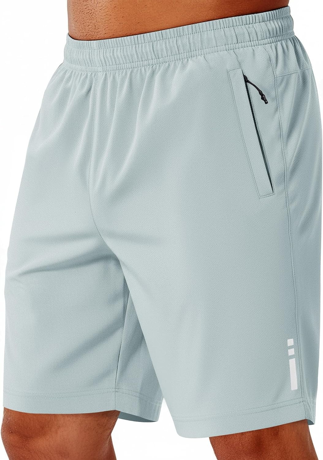image:imageCOOFANDY Mens Athletic Running Shorts 7 9 Quick Dry Cool Mesh Gym Shorts 2 Zippered Pockets Lightweight Breathability Elastic Waistband Basketball ReadyLodenfrost