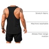 COOFANDY Men’s 3 Pack Tank Tops Gym Workout Y-Back Sleeveless Muscle Shirts | Bodybuilding Loose Y Back Tank Top, Quicky Dry Oversized String Sleeveless Shirts,for Fitness/Casual/Running/Weight Lifting(Black/Black/Black)