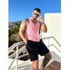 COOFANDY Men’s 3 Pack Tank Tops Gym Workout Y-Back Sleeveless Muscle Shirts | Bodybuilding Loose Y Back Tank Top, Quicky Dry Oversized String Sleeveless Shirts,for Fitness/Casual/Running/Weight Lifting(Black/White/Pink)