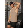 COOFANDY Men’s 3 Pack Tank Tops Gym Workout Y-Back Sleeveless Muscle Shirts | Bodybuilding Loose Y Back Tank Top, Quicky Dry Oversized String Sleeveless Shirts,for Fitness/Casual/Running/Weight Lifting(Khaki/Black/Pink)