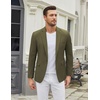 COOFANDY Men’s Casual Blazer One Button Sport Coat Slim Fit Lightweight Suit Blazer Jacket(Army Green)
