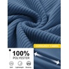 COOFANDY Men Quarter Zip Pullover Mock Neck Long Sleeve Corduroy Sweatshirt | Long sleeve lightweight soft warm slightly stretchy, regular fit, fall winter vintage soft pullovers, S-3XL(Blue)