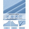 COOFANDY Mens Casual Tank Top V Neck Knit Jacquard Summer Sleeveless Shirts | Lightweight 3D Textured Tank,Perfect for Beach Vacation,Breathable and Stretchable,Resort Wear or Retro Street Style(Light Blue)