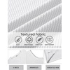 COOFANDY Mens Casual Tank Top V Neck Knit Jacquard Summer Sleeveless Shirts | Lightweight 3D Textured Tank,Perfect for Beach Vacation,Breathable and Stretchable,Resort Wear or Retro Street Style(White)