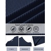 COOFANDY Mens Casual Tank Top V Neck Knit Jacquard Summer Sleeveless Shirts | Lightweight 3D Textured Tank,Perfect for Beach Vacation,Breathable and Stretchable,Resort Wear or Retro Street Style(Navy Blue)