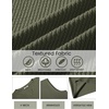 COOFANDY Mens Casual Tank Top V Neck Knit Jacquard Summer Sleeveless Shirts | Lightweight 3D Textured Tank,Perfect for Beach Vacation,Breathable and Stretchable,Resort Wear or Retro Street Style(Army Green)