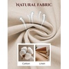 COOFANDY Men’s Cotton Linen Pants Casual Drawstring Dress Pants Beach Summer Lightweight Trousers(Beige)