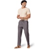 COOFANDY Men’s Cotton Linen Pants Casual Drawstring Dress Pants Beach Summer Lightweight Trousers(Dark Grey)