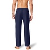 COOFANDY Men’s Cotton Linen Pants Casual Drawstring Dress Pants Beach Summer Lightweight Trousers(Navy Blue)