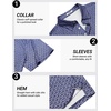COOFANDY Mens Golf Polo Shirts Short Sleeve Quick Dry Casual Collared Shirt | Quick-dry 4-way stretch , UPF30+, moisture-wicking fabric; 3-button polo collar, side slits; great for golf, work & gifts(Navy Blue Triangles)