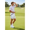 COOFANDY Mens Golf Polo Shirts Short Sleeve Quick Dry Casual Collared Shirt | Quick-dry 4-way stretch , UPF30+, moisture-wicking fabric; 3-button polo collar, side slits; great for golf, work & gifts(A Colored Dots)