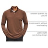 COOFANDY Mens Quarter Zip Pullover Sweater Mock Neck Sweatshirt Casual Polo | 1/4 zip pullover, Lightweight Fleece Lined, Comfortable, Durability Fabric, Classic Golf Hikking Polo Sweater, Fall & Winter(Brown)