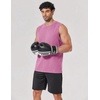 COOFANDY Men’s Sleeveless Shirts Cotton Workout Tank Tops Muscle Tee Shirt | Acid Wash Fabric, Lightweight and Soft Cut Off Shirt, Casual Summer Faishon Tank, Relaxed and Oversized Fit Sleeveless Top(Pink)