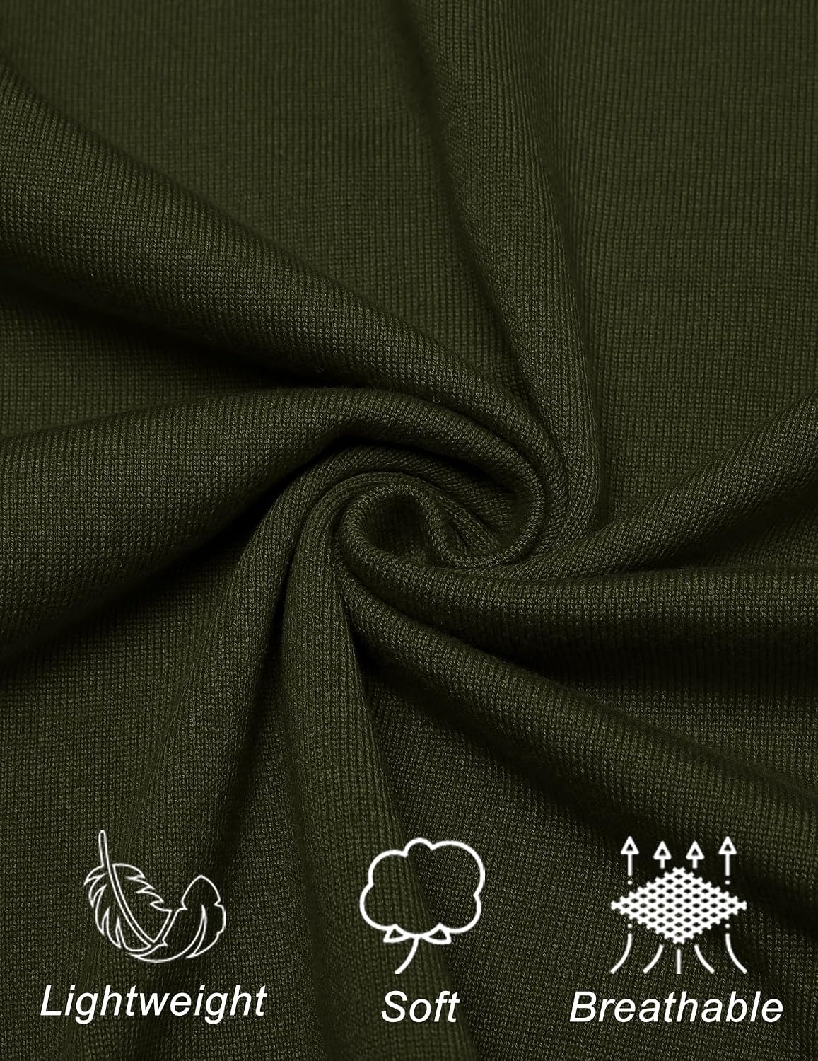 image:imageCOOFANDY Long Sleeve Polo Shirts for Men Pullover Sweaters Knit Polo Shirt Vintage VNeck PoloRetro Open CollarSoft Breathable KnitStretch Ribbed Cuffs amp HemVacation Casual StyleBusinessDark Green