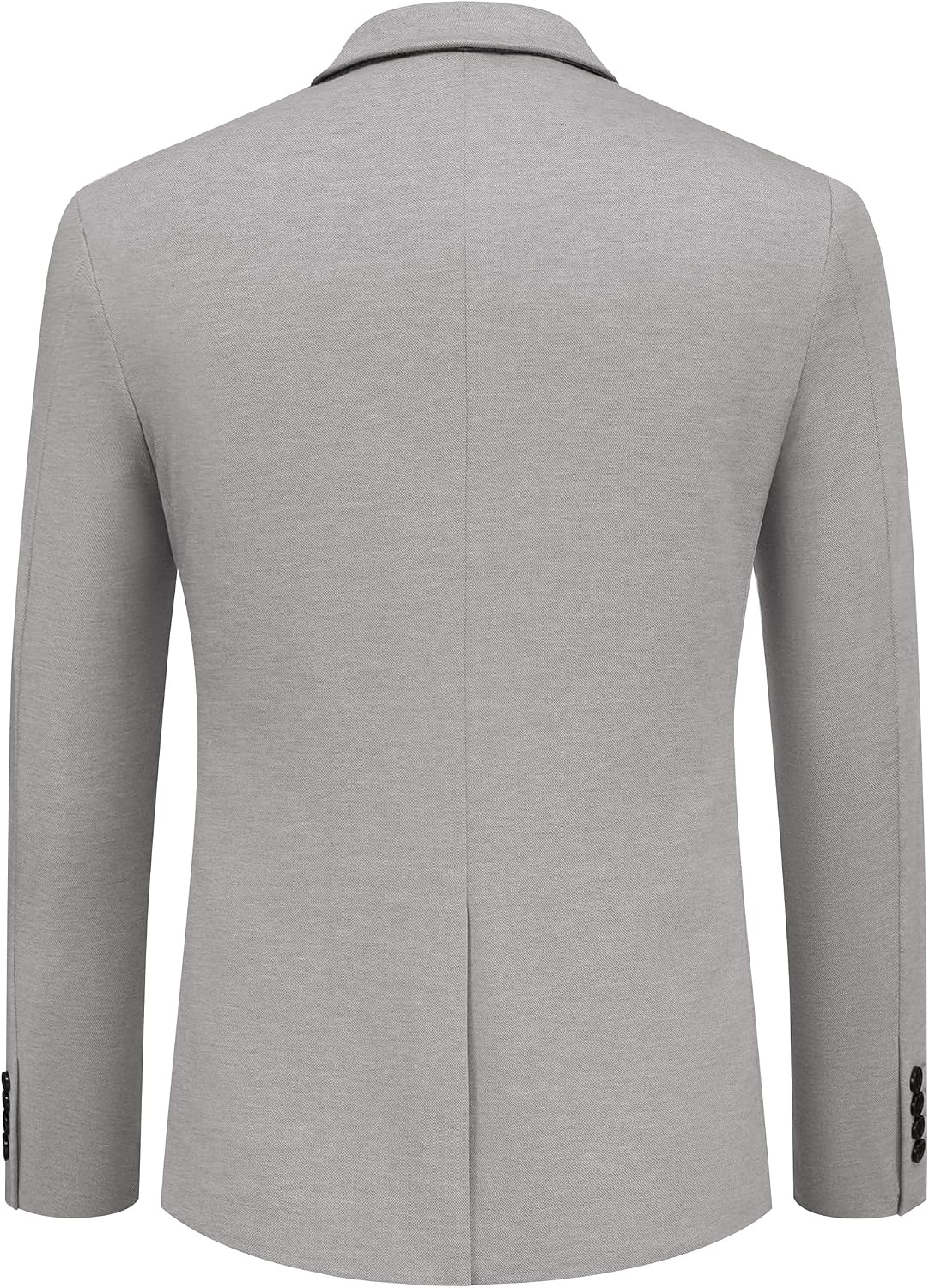 image:imageCOOFANDY Mens Sport Coats Casual Knit Blazer Two Button Suit Jacket Modern Slimfit Silhouette with Structured ShouldersStretch Comfort amp Versatile Style for WeddingsBusiness or Daily WearLight Grey