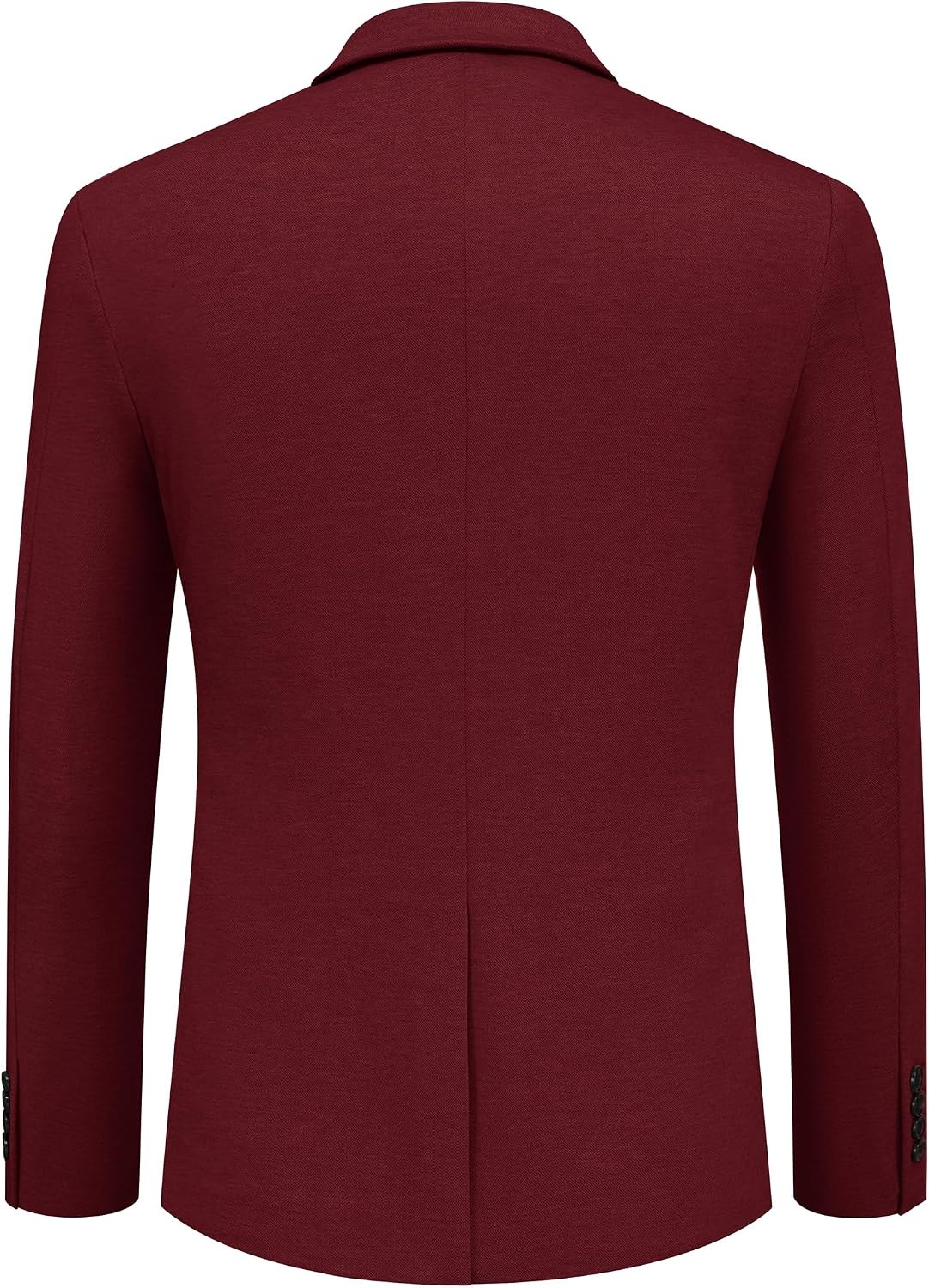 image:imageCOOFANDY Mens Sport Coats Casual Knit Blazer Two Button Suit Jacket Modern Slimfit Silhouette with Structured ShouldersStretch Comfort amp Versatile Style for WeddingsBusiness or Daily WearWine Red