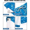 COOFANDY 2 in 1 Mens Swim Trunks 7 Inch Swim Shorts Swim Suits Board Shorts | 7 Inch，Quick Dry Fabric，Drawstring with Elastic Waist，Cooling Compression Liner with an Extra Pocket, Athletic Fit(Blue Coconut)