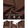 COOFANDY Men’s Casual Sweatsuit 2 Piece Athletic Full Zip Tracksuit Jacquard Jogging Set Fashion Jackets And Pants Outfit(Brown)