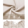 COOFANDY Men’s Casual Sweatsuit 2 Piece Athletic Full Zip Tracksuit Jacquard Jogging Set Fashion Jackets And Pants Outfit(Cream)