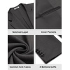 COOFANDY Mens Sport Coats Casual Knit Blazer Two Button Suit Jacket | Modern Slim-fit Silhouette with Structured Shoulders,Stretch Comfort & Versatile Style for Weddings,Business or Daily Wear(Dark Grey)