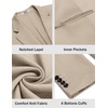 COOFANDY Mens Sport Coats Casual Knit Blazer Two Button Suit Jacket | Modern Slim-fit Silhouette with Structured Shoulders,Stretch Comfort & Versatile Style for Weddings,Business or Daily Wear(03-light Khaki)