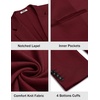 COOFANDY Mens Sport Coats Casual Knit Blazer Two Button Suit Jacket | Modern Slim-fit Silhouette with Structured Shoulders,Stretch Comfort & Versatile Style for Weddings,Business or Daily Wear(Wine Red)