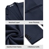 COOFANDY Mens Sport Coats Casual Knit Blazer Two Button Suit Jacket | Modern Slim-fit Silhouette with Structured Shoulders,Stretch Comfort & Versatile Style for Weddings,Business or Daily Wear(02-navy Blue)