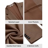 COOFANDY Mens Sport Coats Casual Knit Blazer Two Button Suit Jacket | Modern Slim-fit Silhouette with Structured Shoulders,Stretch Comfort & Versatile Style for Weddings,Business or Daily Wear(Coffee)