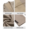 COOFANDY Mens Sport Coats Casual Knit Blazer Two Button Suit Jacket | Modern Slim-fit Silhouette with Structured Shoulders,Stretch Comfort & Versatile Style for Weddings,Business or Daily Wear(Khaki Grey)