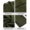 COOFANDY Mens Sport Coats Casual Knit Blazer Two Button Suit Jacket | Modern Slim-fit Silhouette with Structured Shoulders,Stretch Comfort & Versatile Style for Weddings,Business or Daily Wear(Dark Green)