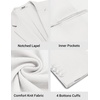 COOFANDY Mens Sport Coats Casual Knit Blazer Two Button Suit Jacket | Modern Slim-fit Silhouette with Structured Shoulders,Stretch Comfort & Versatile Style for Weddings,Business or Daily Wear(White)