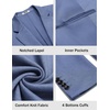 COOFANDY Mens Sport Coats Casual Knit Blazer Two Button Suit Jacket | Modern Slim-fit Silhouette with Structured Shoulders,Stretch Comfort & Versatile Style for Weddings,Business or Daily Wear(Blue)