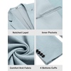 COOFANDY Mens Sport Coats Casual Knit Blazer Two Button Suit Jacket | Modern Slim-fit Silhouette with Structured Shoulders,Stretch Comfort & Versatile Style for Weddings,Business or Daily Wear(Light Blue)