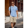 COOFANDY Mens T-Shirts Summer Crew Neck Casual T Shirts Plain Short Sleeve Shirts Basic Tees(B Light Blue)