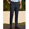 COOFANDY Men Dress Pants Slim Fit Suit Pants Expandable Waist Casual Slacks | Business Formal Trousers, Tuxedo Pant, Wrinkle Free, Flat Front, Straight Leg, Modern Style, Office Work Wedding Dinner Party(Navy Blue)