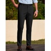 COOFANDY Men Dress Pants Slim Fit Suit Pants Expandable Waist Casual Slacks | Business Formal Trousers, Tuxedo Pant, Wrinkle Free, Flat Front, Straight Leg, Modern Style, Office Work Wedding Dinner Party(Classic Black)