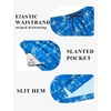 COOFANDY Mens Swim Trunks 7 inch Bathing Suit with Mesh Liner Swim Shorts | Quick Dry Fabric, Lightweight Stretch Material, Breathable Mesh Brief Liner, Swimming, Summer Beach Vacation, Mens Swimwear(Blue Hibiscus Coconut Tree)