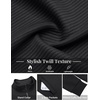 COOFANDY Mens Zip Up Sweatshirt Casual Lightweight Jackets Full Zip Sweater | Soft Knit Textured Fabric, Stand Collar, 2 Side Pockets, Long Sleeve Fashion Stylish, Ribbed Cuffs And Hem For Fall Winter(Black)