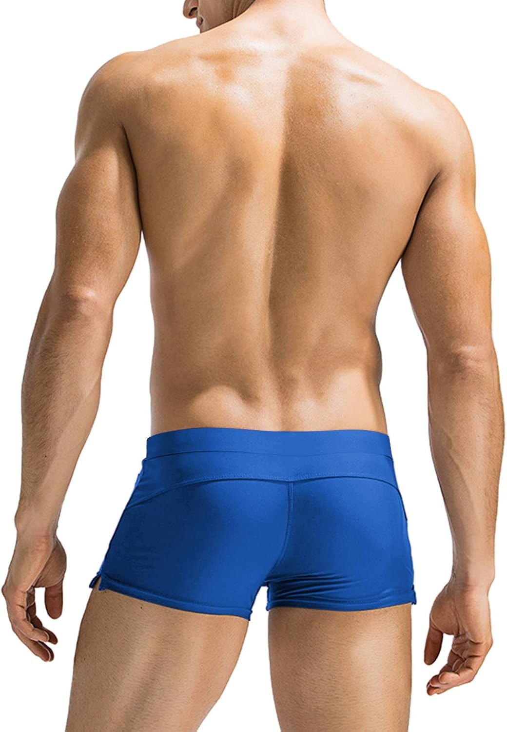 image:imageCOOFANDY Mens Swim Trunks Bathing Suit Swim Brief Square Leg Board Short1 Royal Blue