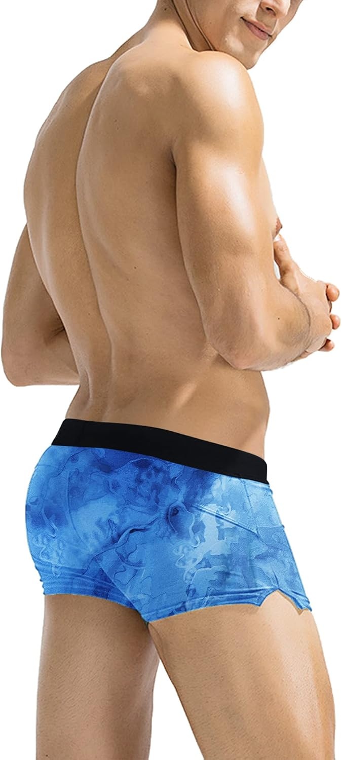 image:imageCOOFANDY Mens Swim Trunks Bathing Suit Swim Brief Square Leg Board ShortPattern 2