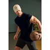 COOFANDY Men Workout Tank Tops Cotton Sleeveless T Shirts Gym Muscle Tee | Oversized Cut Off Shirt, Soft Comfortable Fabric, Basketball Sleeveless Tee Loose Fit for Summer Sport, Stylish Streetwear(Midnight Blue)