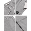 COOFANDY Mens Casual Corduroy Pants Baggy Sweatpants Loose Fit Wide Leg | Elastic Waist, Drawstring, Relaxed fit, Straight Leg, Deep Side Pockets, Midweight Corduroy Fabric, Fall Winter Fashion(Light Grey)