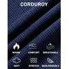 COOFANDY Mens Casual Corduroy Pants Baggy Sweatpants Loose Fit Wide Leg | Elastic Waist, Drawstring, Relaxed fit, Straight Leg, Deep Side Pockets, Midweight Corduroy Fabric, Fall Winter Fashion(Navy Blue)