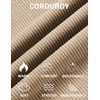 COOFANDY Mens Casual Corduroy Pants Baggy Sweatpants Loose Fit Wide Leg | Elastic Waist, Drawstring, Relaxed fit, Straight Leg, Deep Side Pockets, Midweight Corduroy Fabric, Fall Winter Fashion(Khaki)