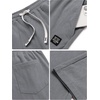 COOFANDY Mens Casual Corduroy Pants Baggy Sweatpants Loose Fit Wide Leg | Elastic Waist, Drawstring, Relaxed fit, Straight Leg, Deep Side Pockets, Midweight Corduroy Fabric, Fall Winter Fashion(Dark Grey)