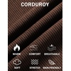 COOFANDY Mens Casual Corduroy Pants Baggy Sweatpants Loose Fit Wide Leg | Elastic Waist, Drawstring, Relaxed fit, Straight Leg, Deep Side Pockets, Midweight Corduroy Fabric, Fall Winter Fashion(Dark Brown)